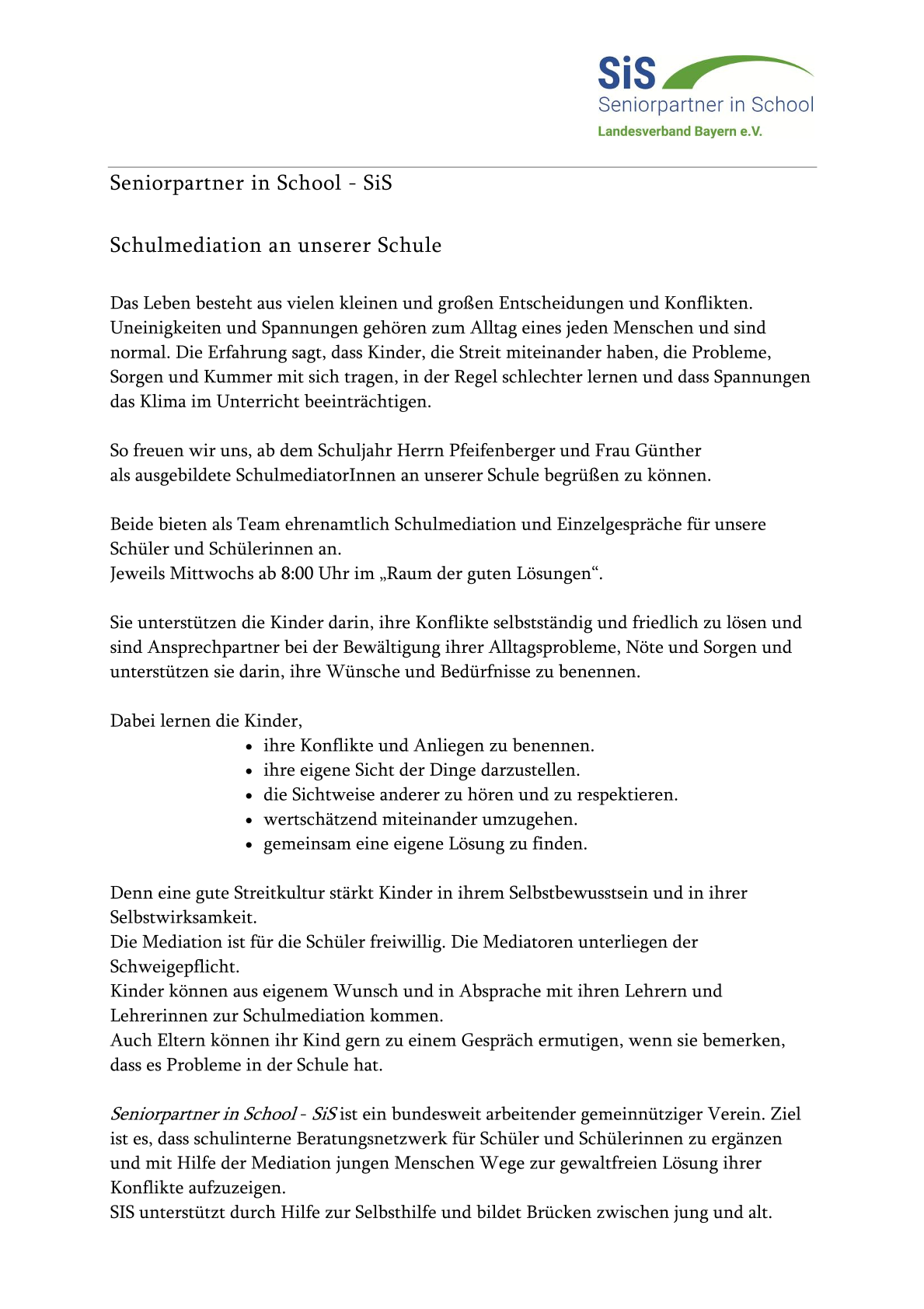 Seniorpartner in School